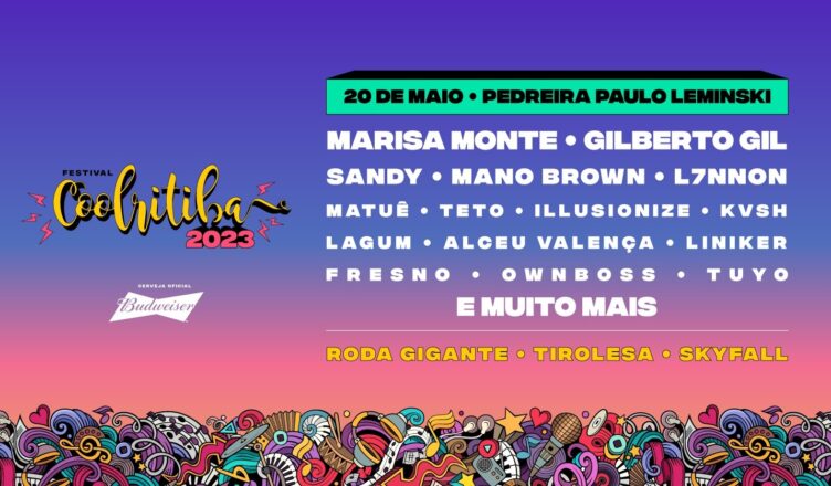 Festival Coolritiba anuncia horários das atrações que vão rolar no dia 20 de maio