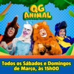 Com oito apresentações em março, QG Animal leva ao Teatro Multiplan espetáculo que incentiva crianças a trocarem o celular por música, dança e imaginação