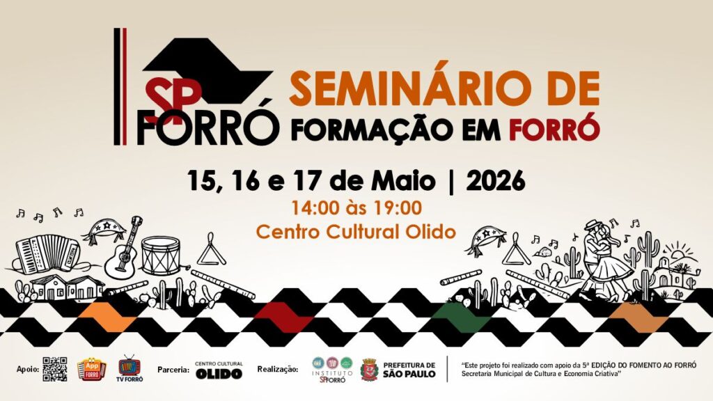 São Paulo recebe Seminário de Formação em Forró com três dias de programação gratuita